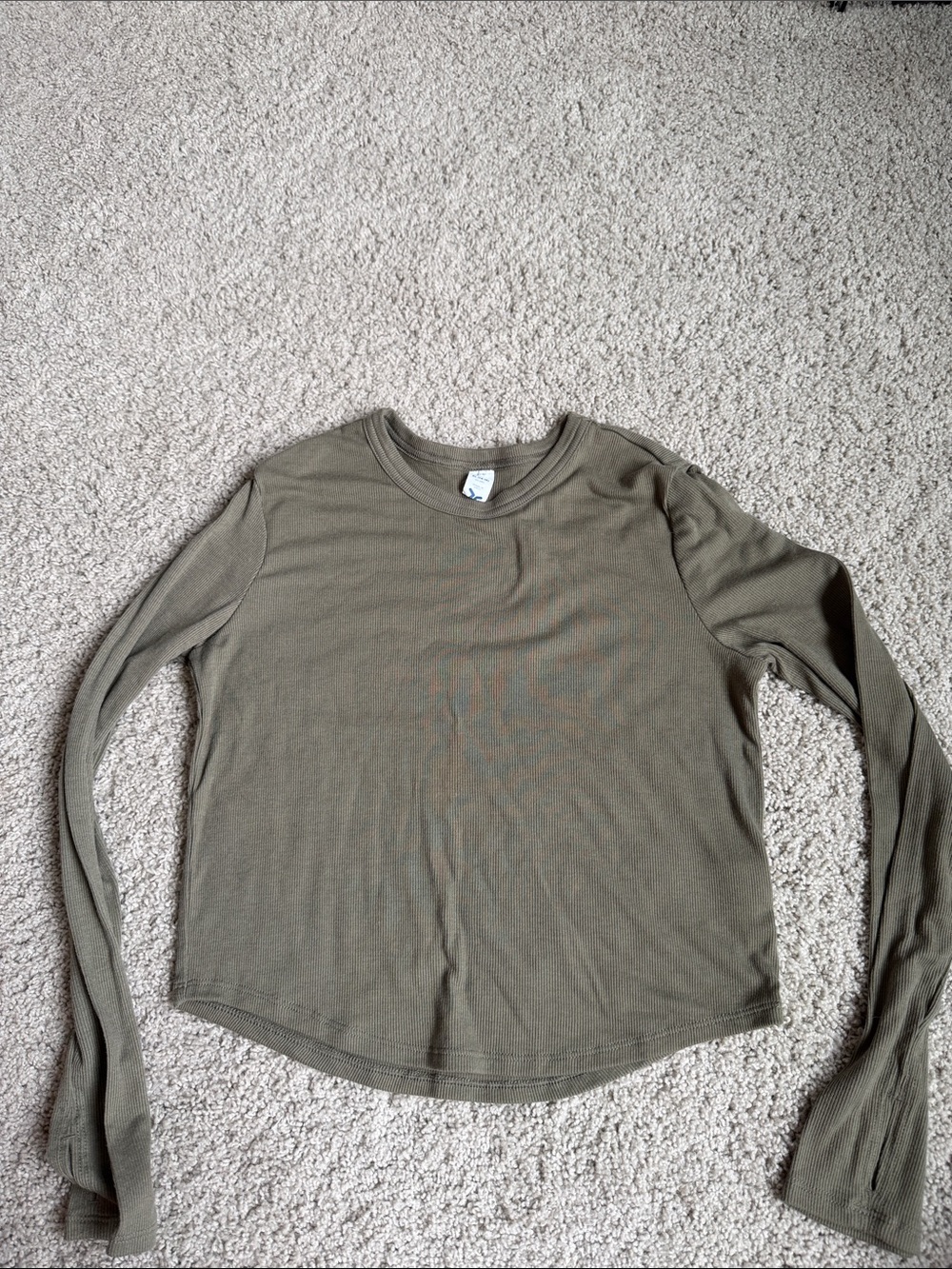 Old Navy Olive Green Long Sleeve Tee